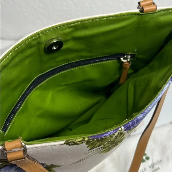 Kate Spade 1999 Vintage Blue Rose handbag - Picture 3 of 11